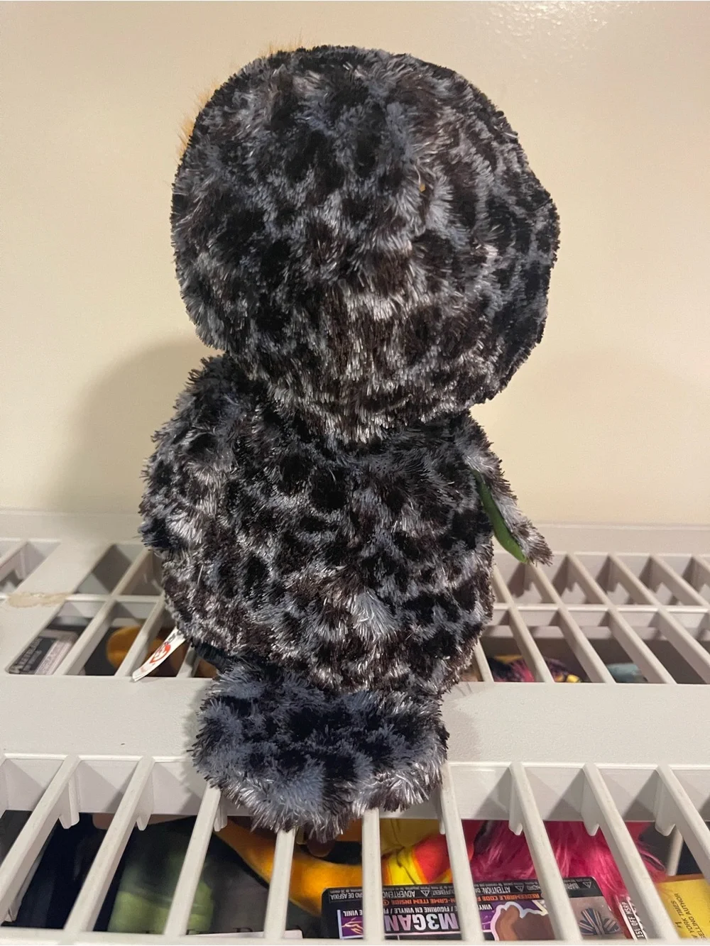 TY Beanie Boos -Midnight the Halloween Owl Green Glitter Eyes 9